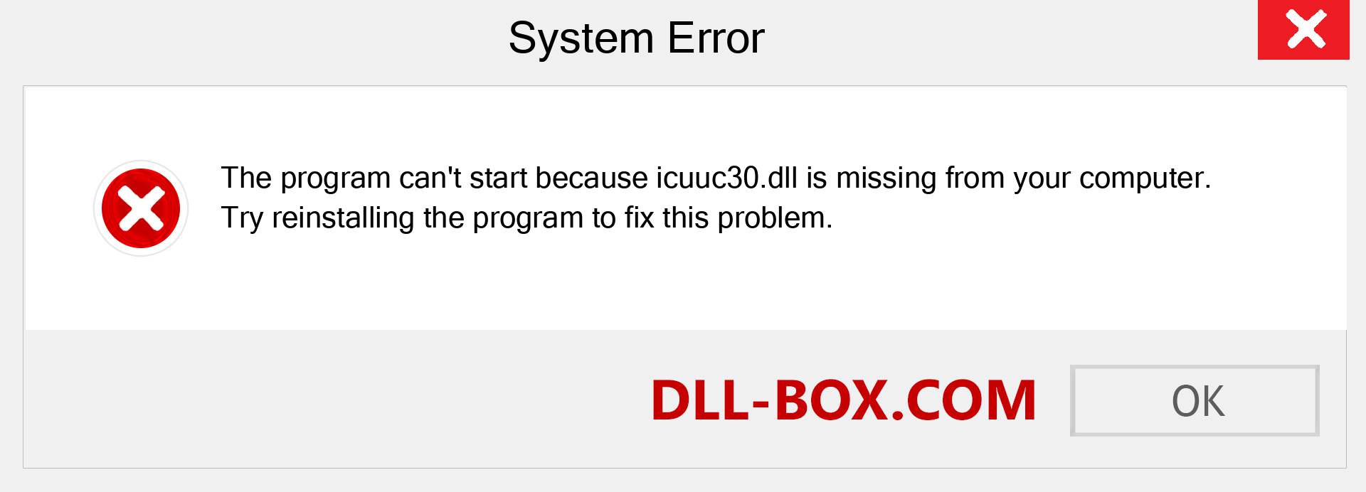  icuuc30.dll file is missing?. Download for Windows 7, 8, 10 - Fix  icuuc30 dll Missing Error on Windows, photos, images
